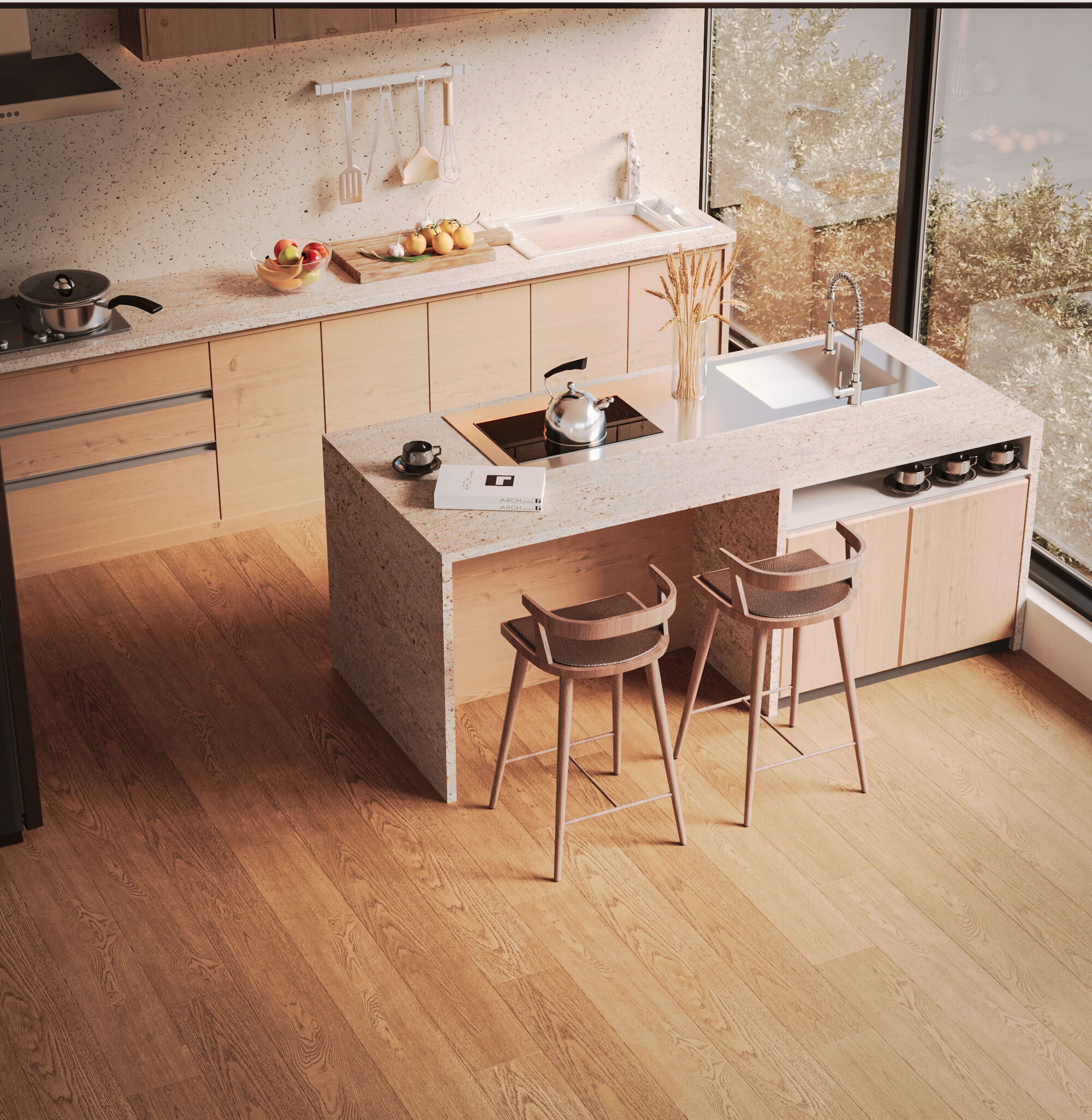 Modern Kitchen  3D model_1