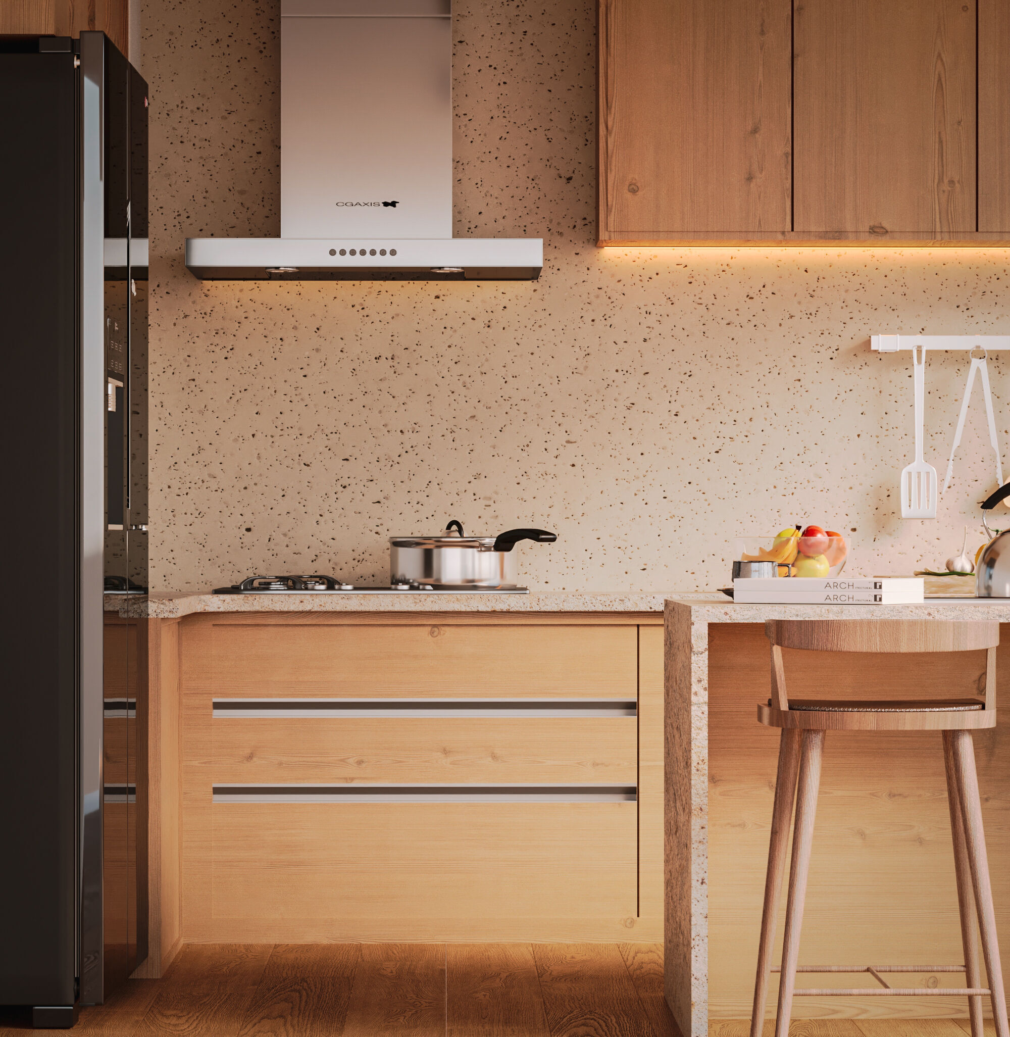 Modern Kitchen  3D model_4