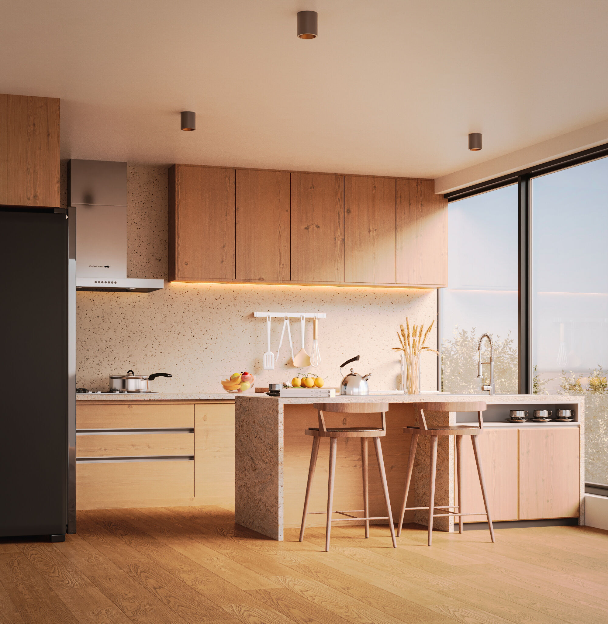 Modern Kitchen  3D model_2
