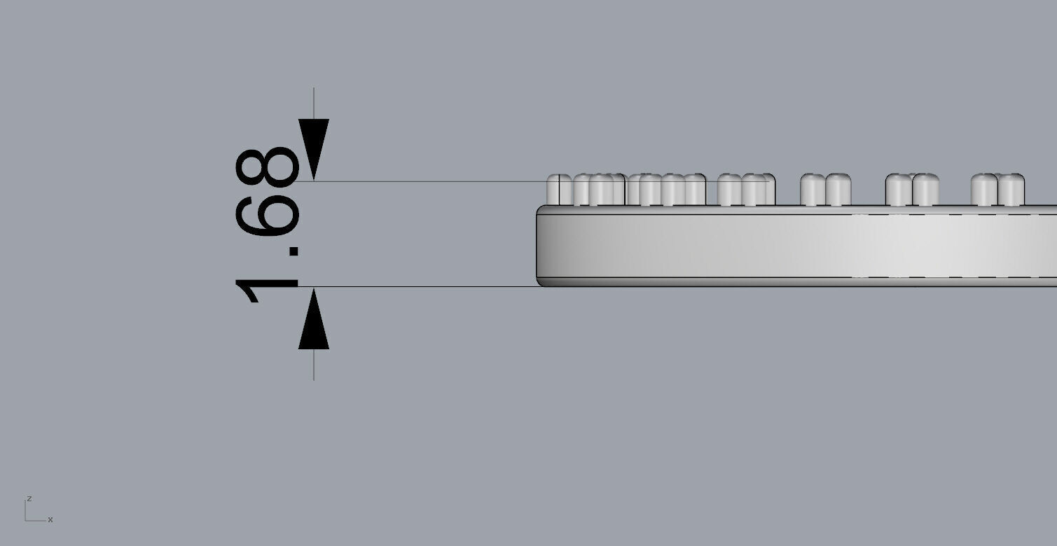 Marine Anchor Diamond Chain 3D print model_14