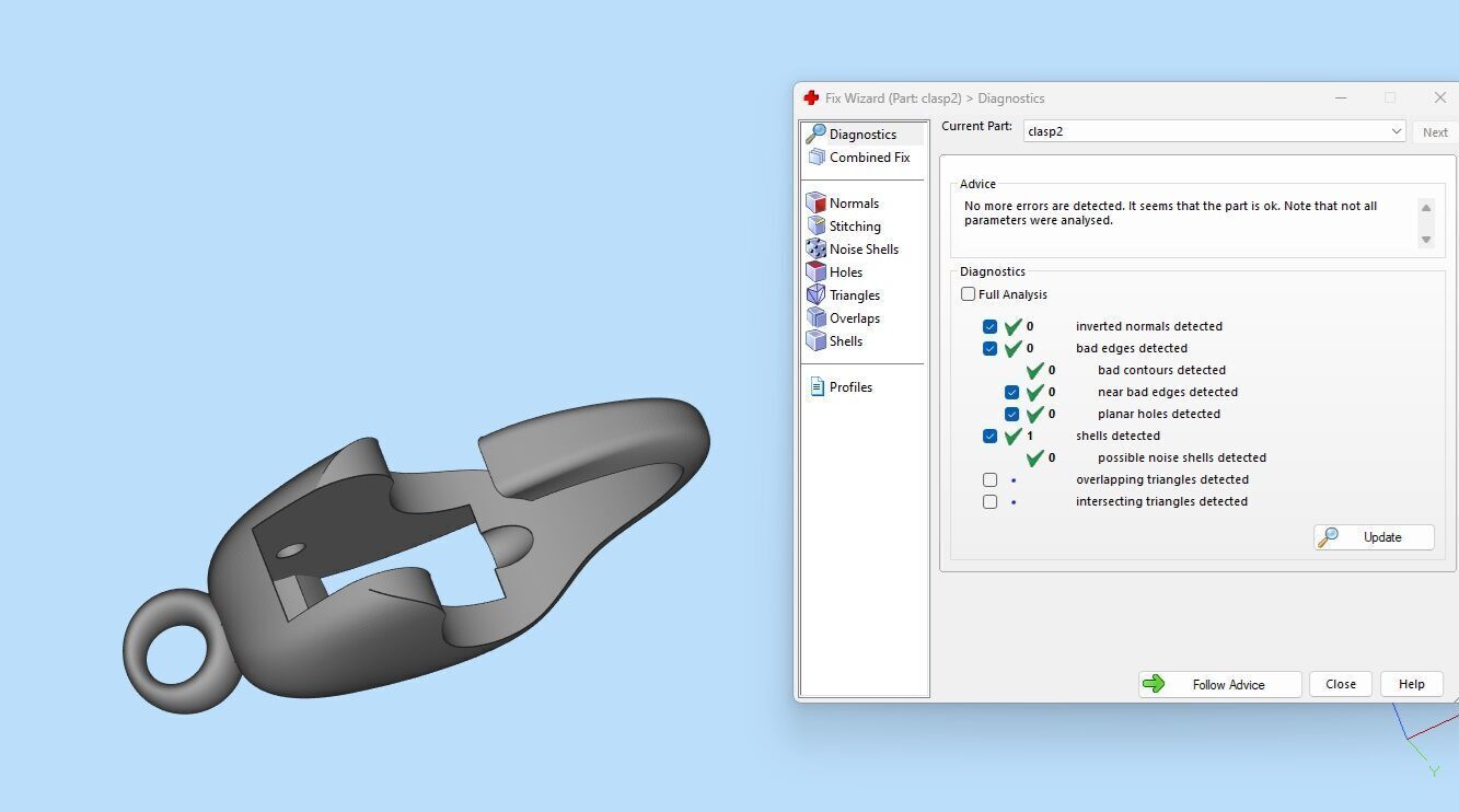 Marine Anchor Diamond Chain 3D print model_21