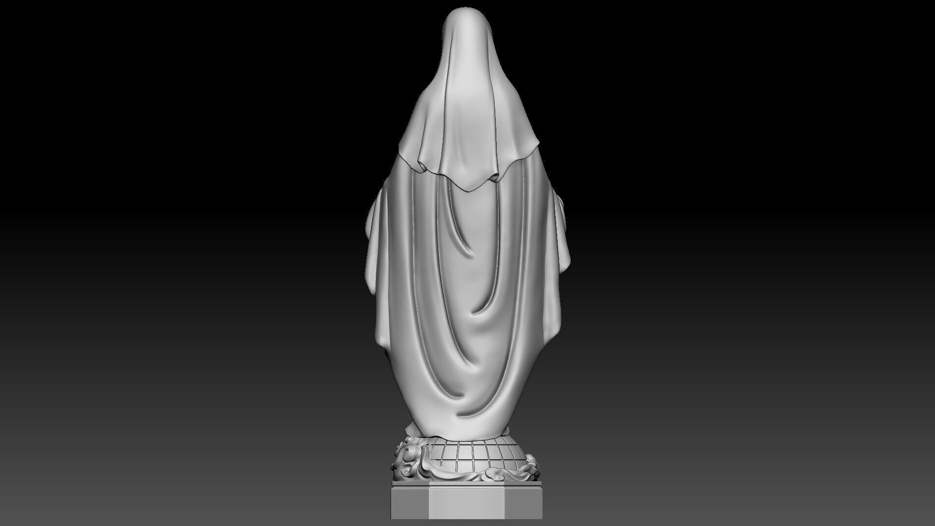Our lady of Grace  3D print model_4