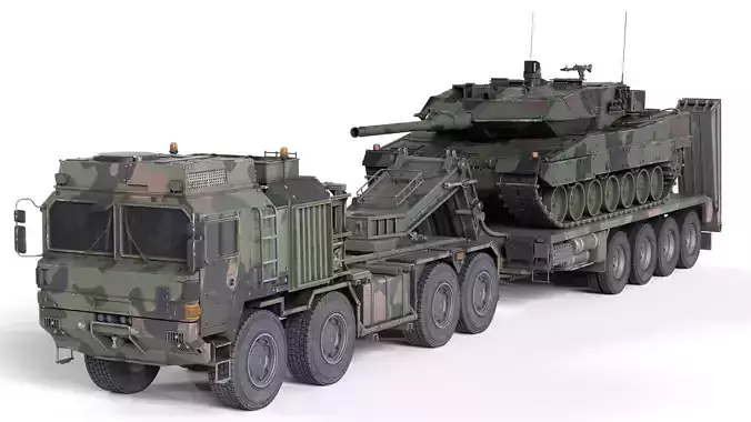 Rheinmetall HX81 Military Truck with Troller Tank