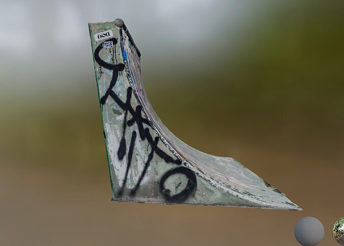 skatepark element 3 Low-poly 3D model
