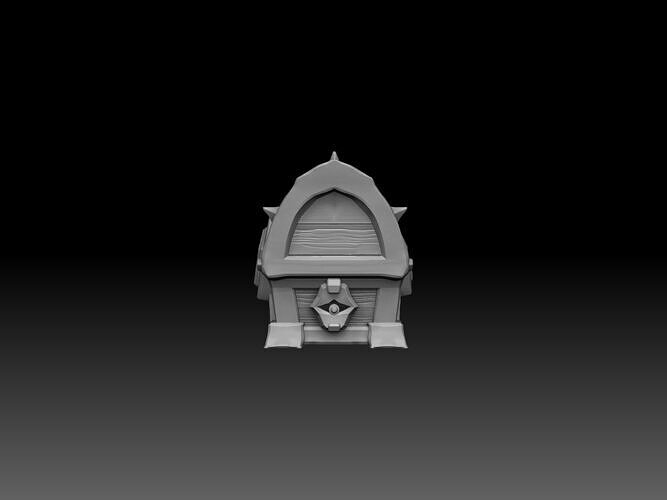 Fantasy chest 3D print model