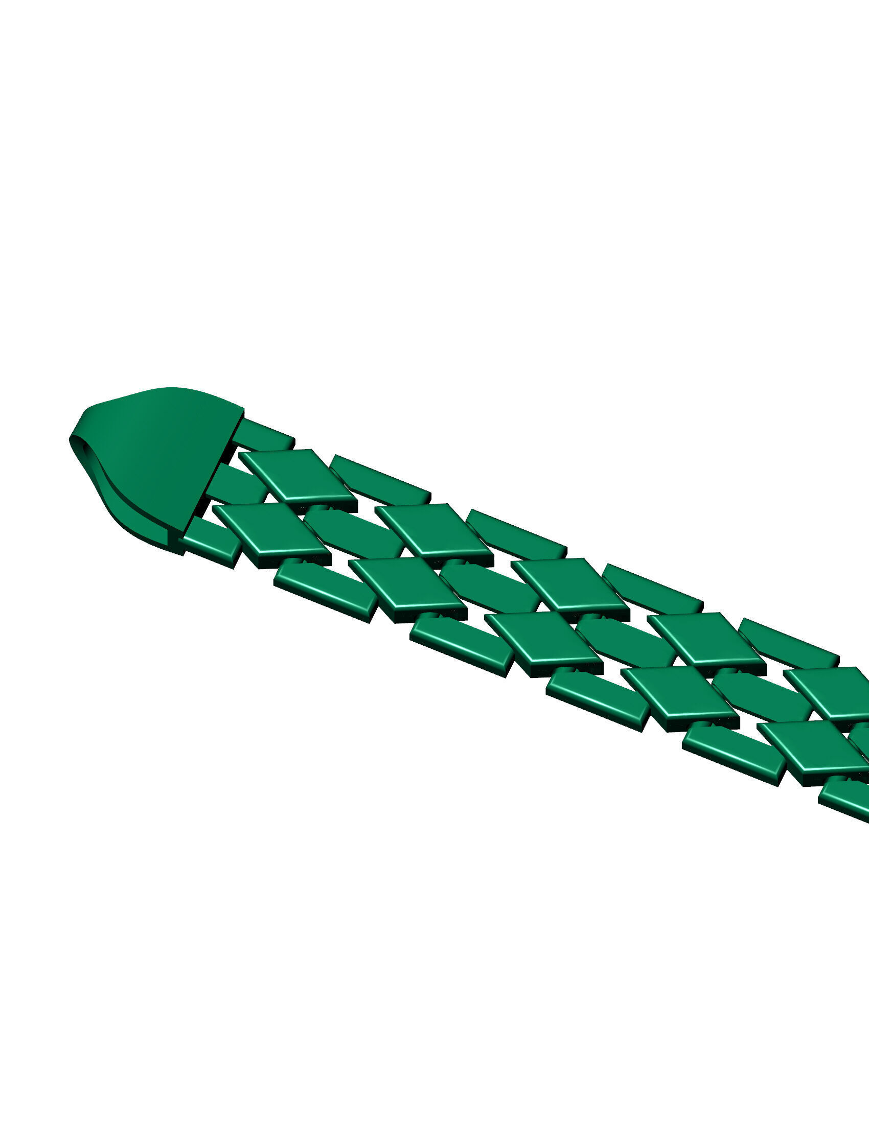 10MM Beautiful Diamond Shape 3D Bracelet 3D print model_1