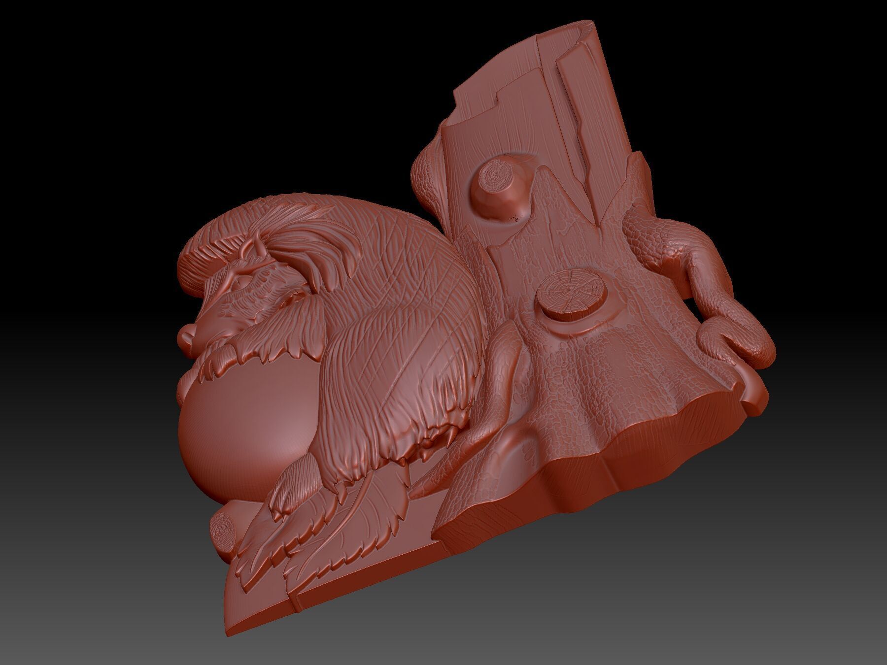 Hedgehog 3D print model_3
