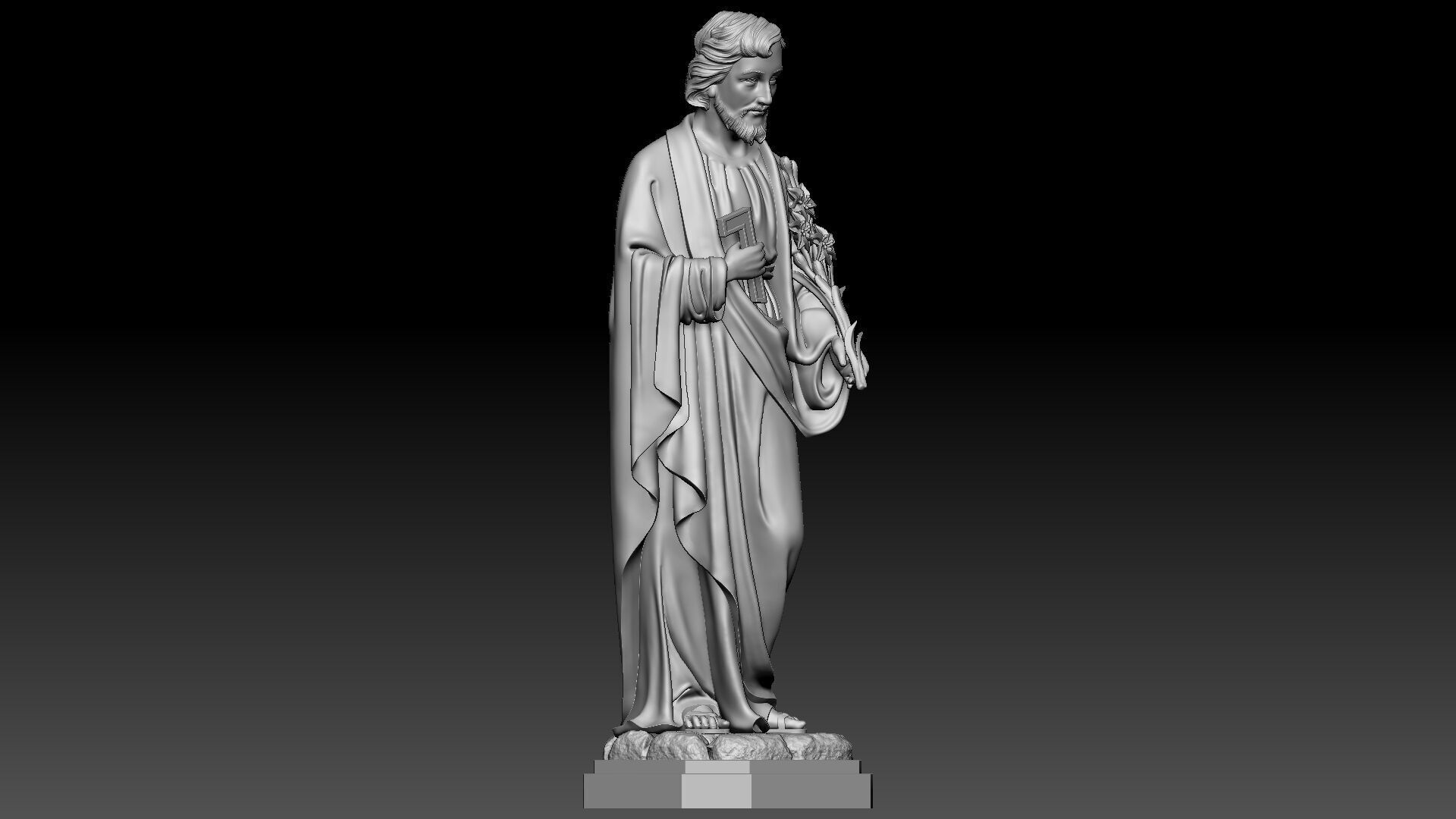Saint Joseph  3D print model_7