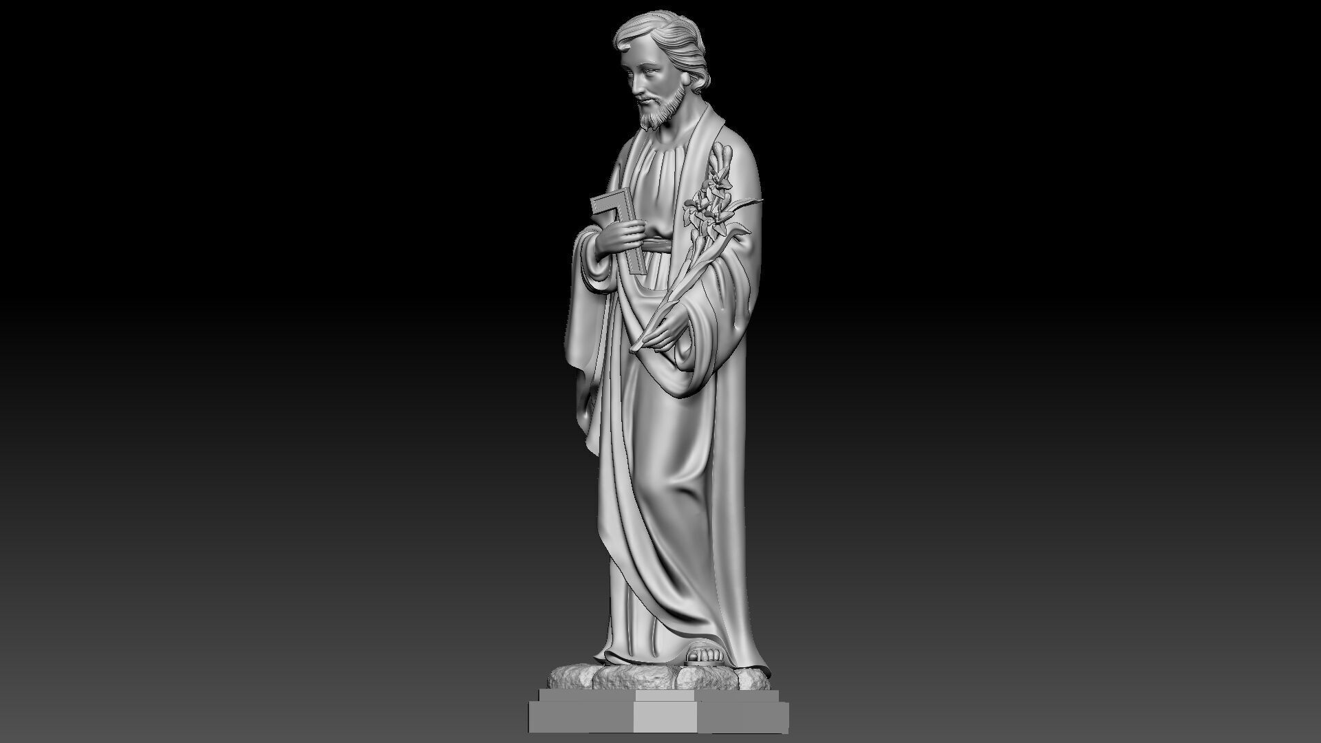 Saint Joseph  3D print model_1