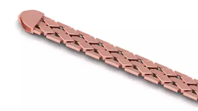 12MM Beautiful Diamond Shape 3D Bracelet 3D print model