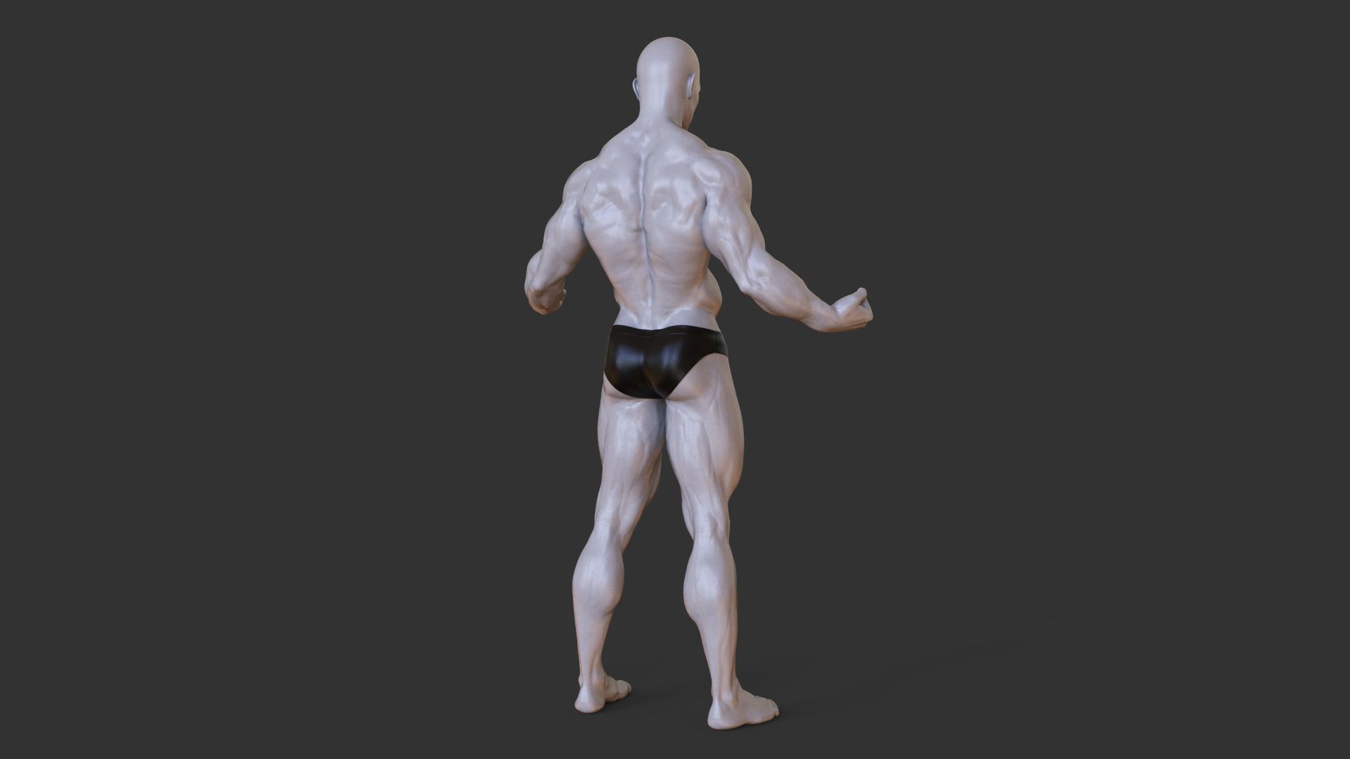 Bodybuilder Pose 3D print model_5