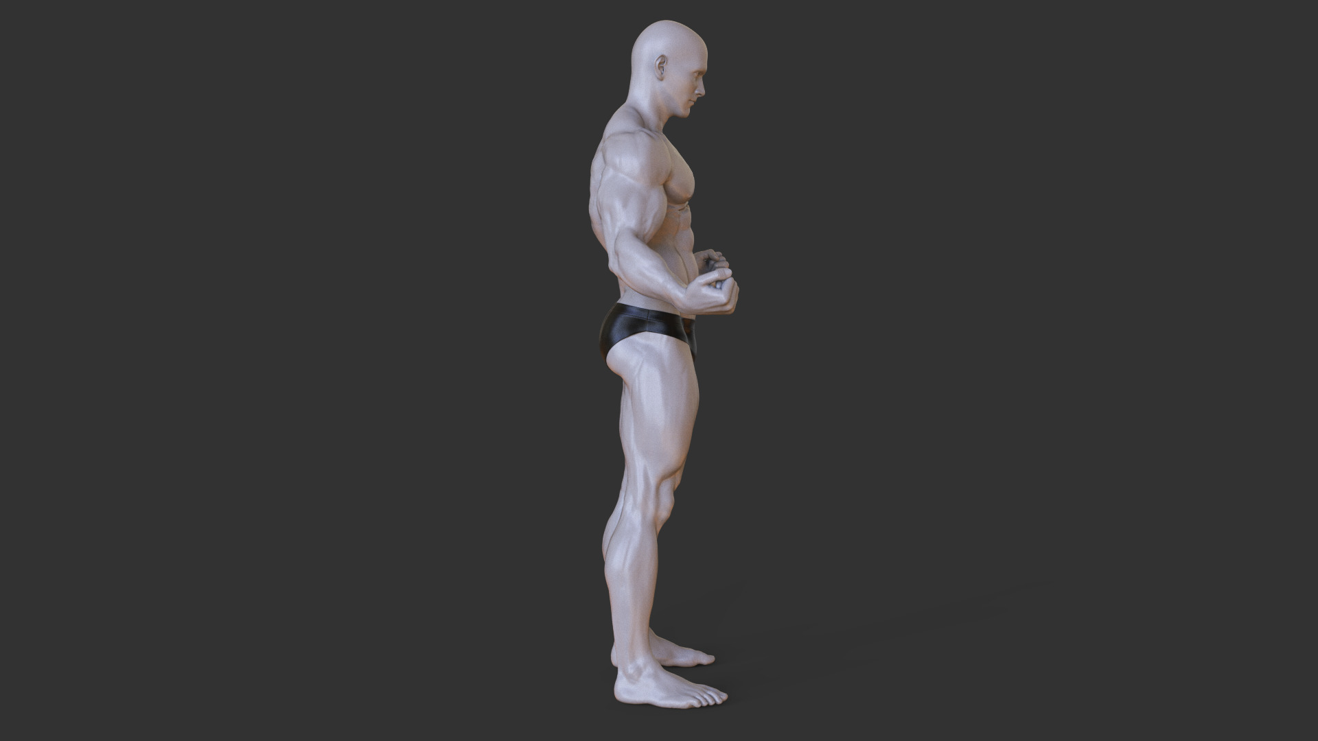 Bodybuilder Pose 3D print model_6