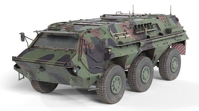 TPz Fuchs Armored Carrier Low-poly 3D model