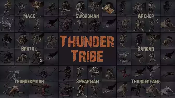 Thunder Tribe 3D Model Collection