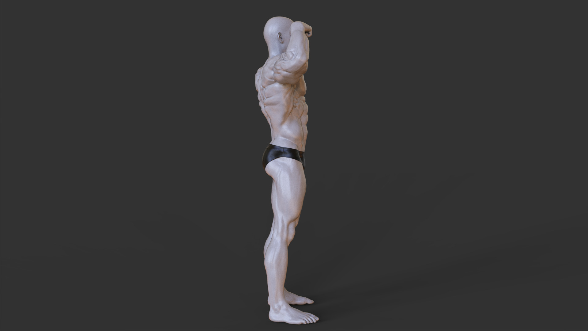 Bodybuilder Pose 3D print model_6