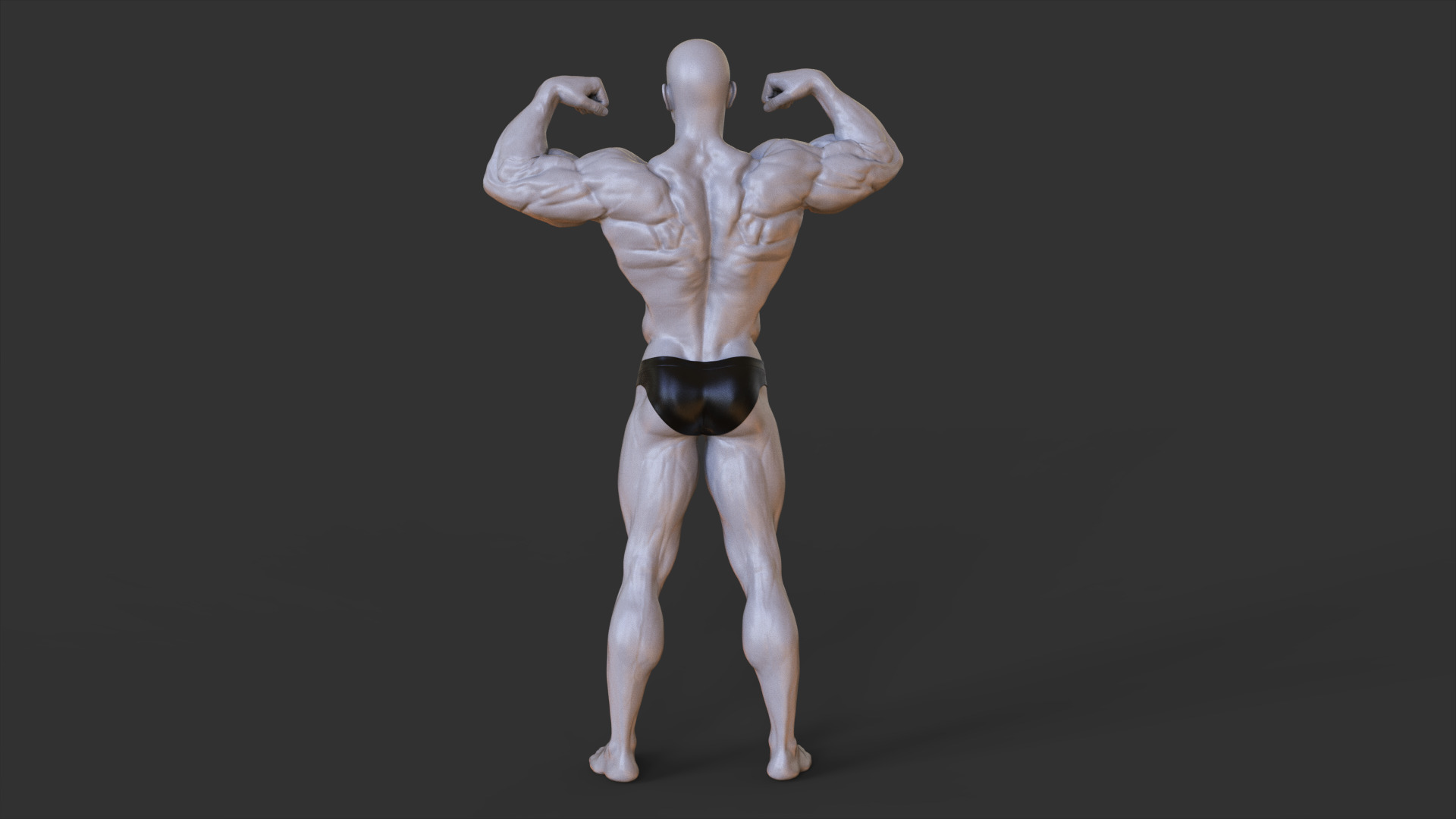 Bodybuilder Pose 3D print model_4