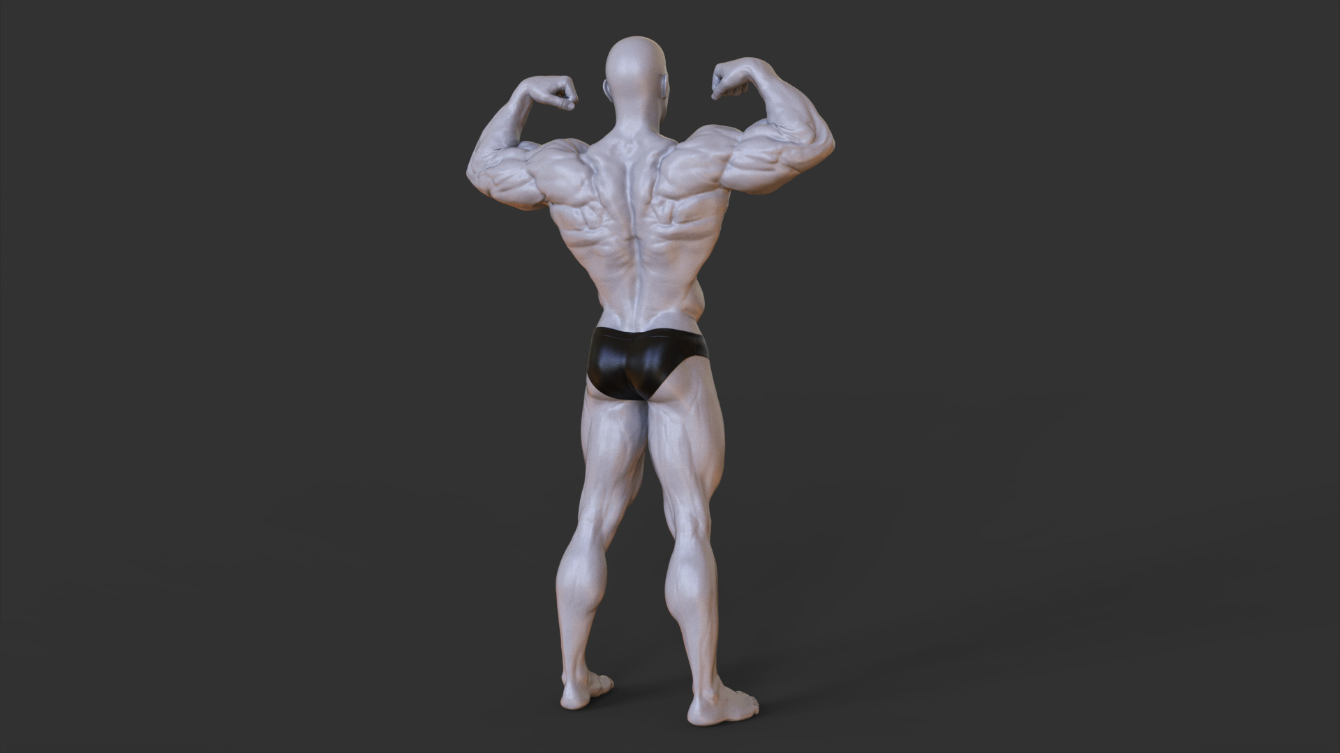 Bodybuilder Pose 3D print model_5
