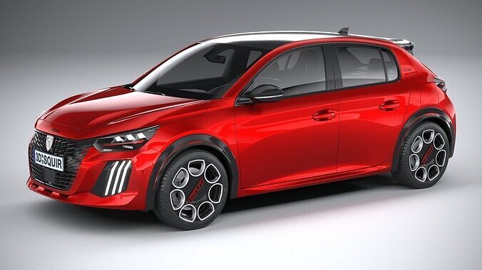 Peugeot E-208 GTI 2026 3D model