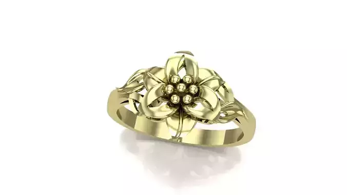 Rings flowers FL47329 3D print model