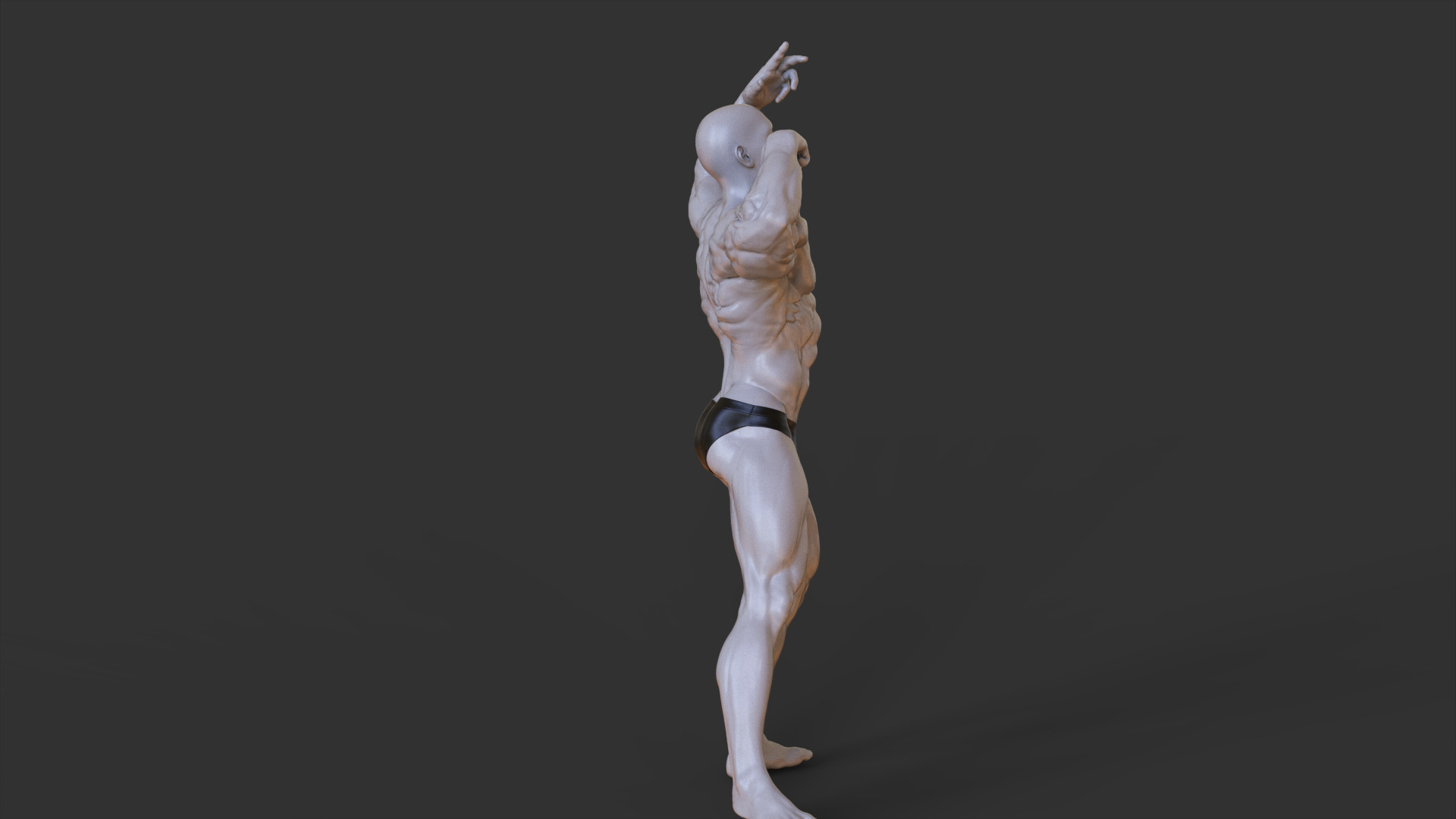 Bodybuilder Pose 3D print model_6