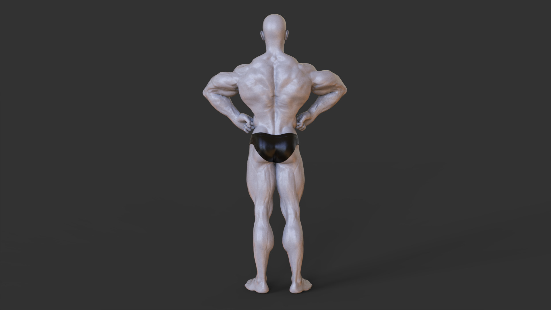 Bodybuilder Pose 3D print model_4