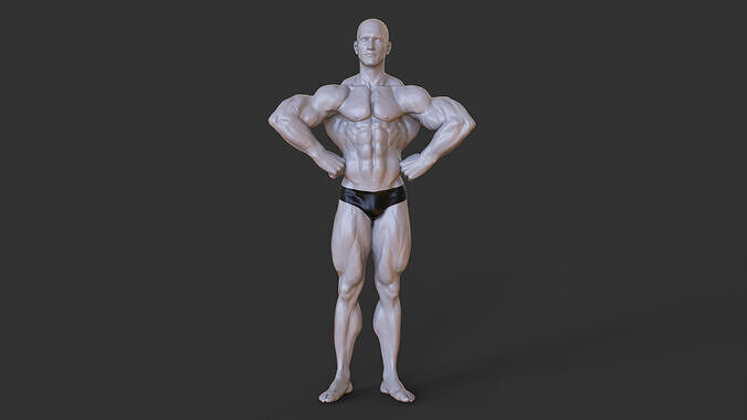 Bodybuilder Pose 3D print model