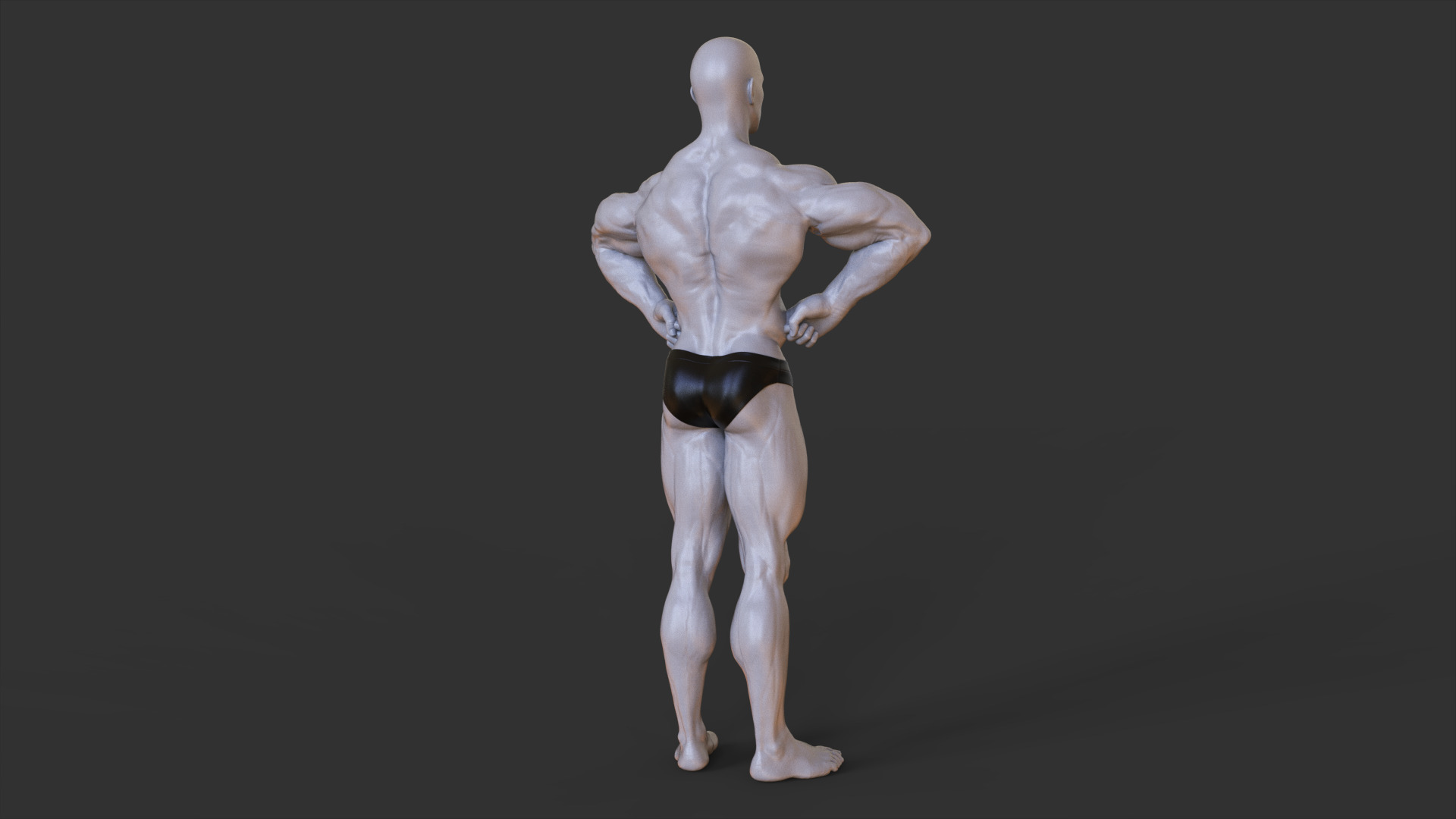 Bodybuilder Pose 3D print model_5