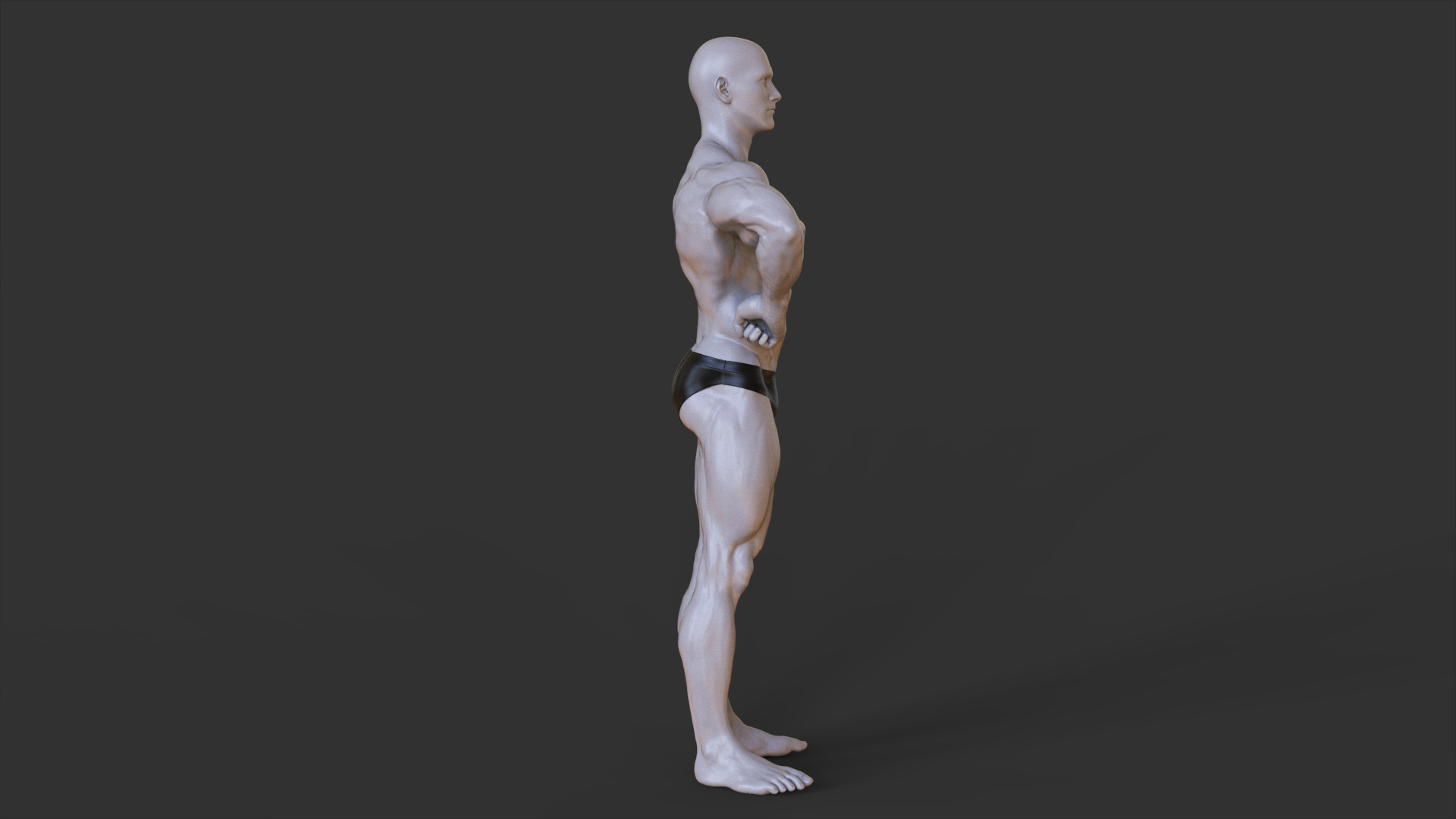 Bodybuilder Pose 3D print model_6
