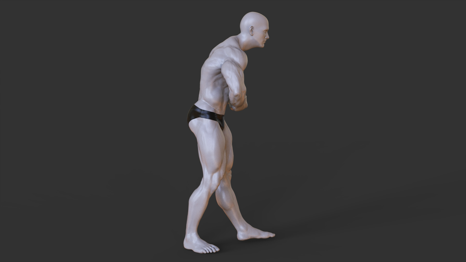Bodybuilder Pose 3D print model_6