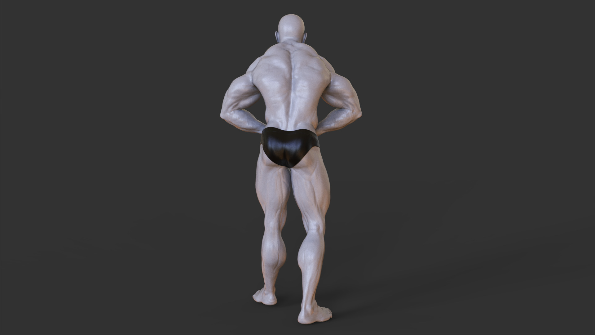 Bodybuilder Pose 3D print model_3