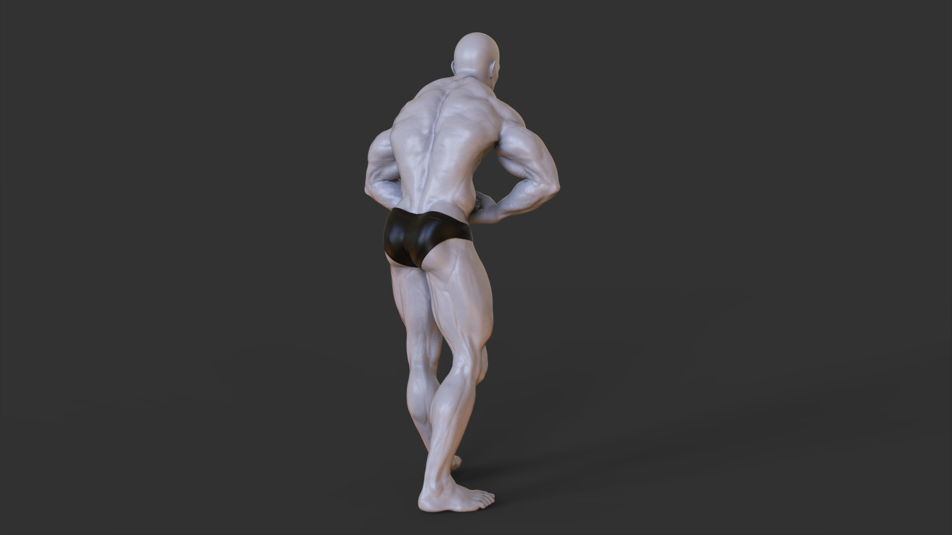 Bodybuilder Pose 3D print model_5