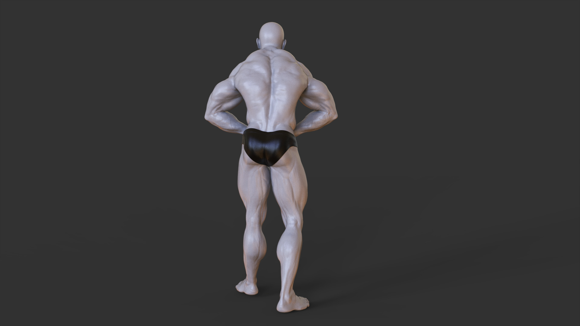 Bodybuilder Pose 3D print model_4