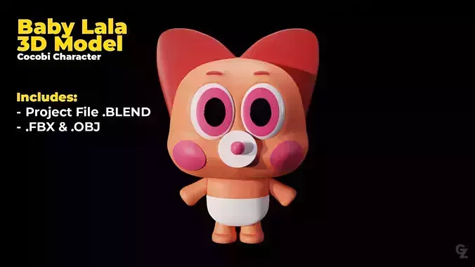 Baby Lala Cocobi Character  3D model