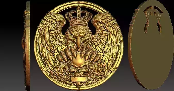4 eagle king CNC Relief Model