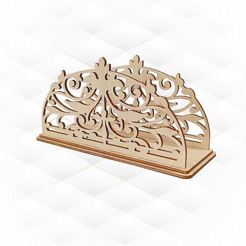 Gift Napkins holder svg dxf files for laser cutting 3D print model