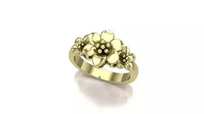 Rings flowers FL47330 3D print model