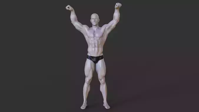 Bodybuilder Pose 3D print model