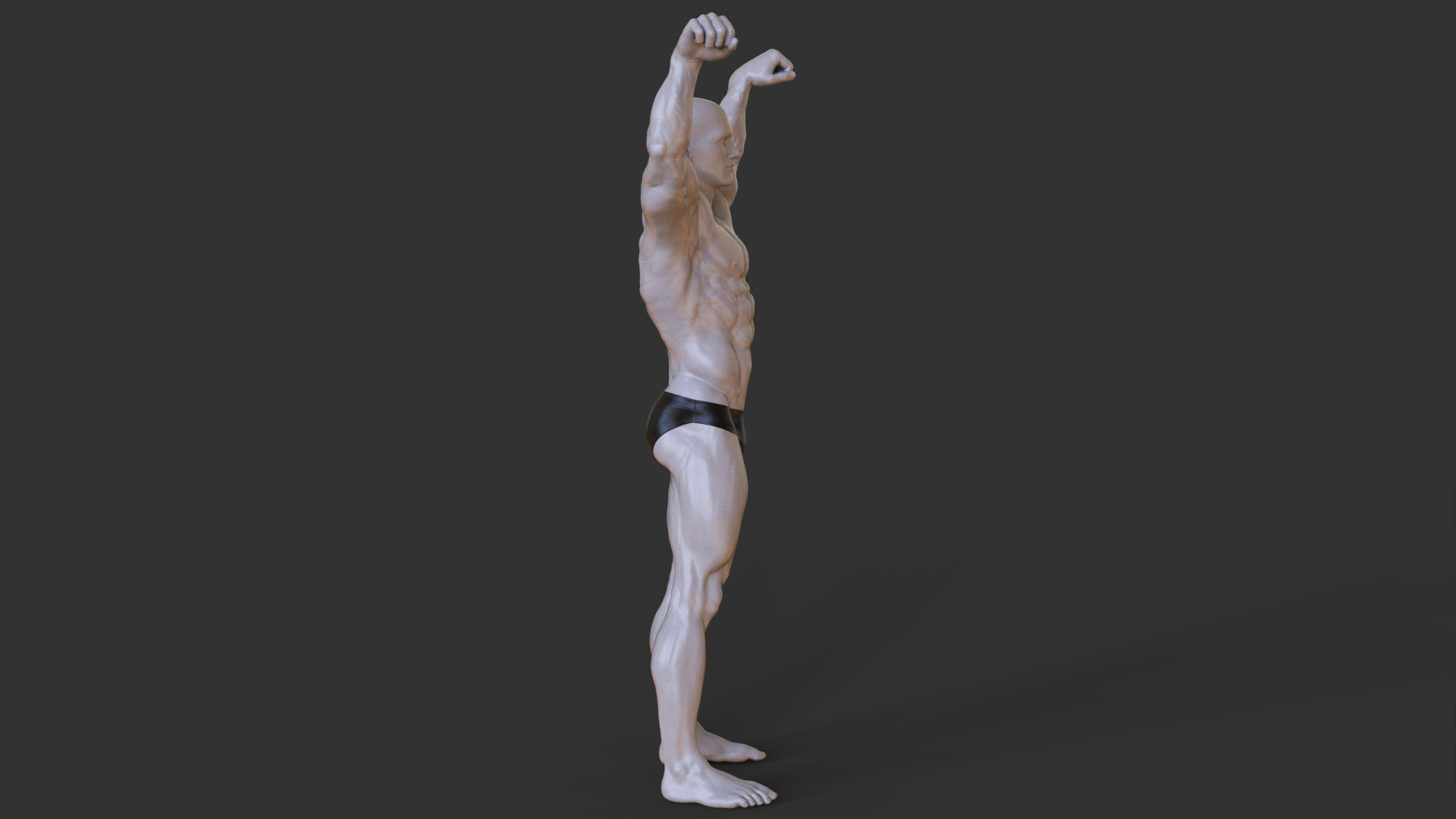Bodybuilder Pose 3D print model_6