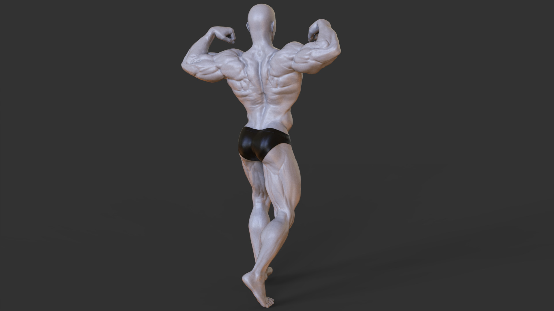 Bodybuilder Pose 3D print model_5