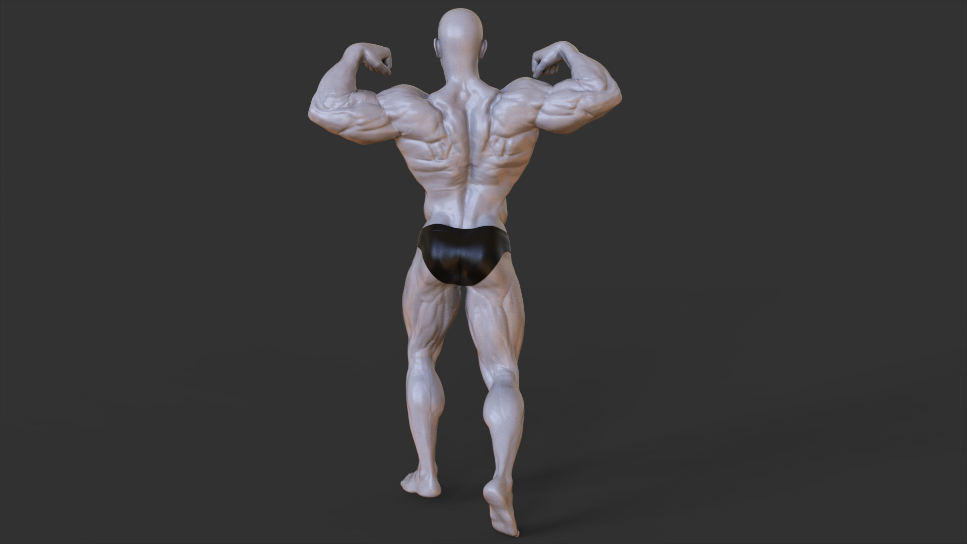 Bodybuilder Pose 3D print model_4