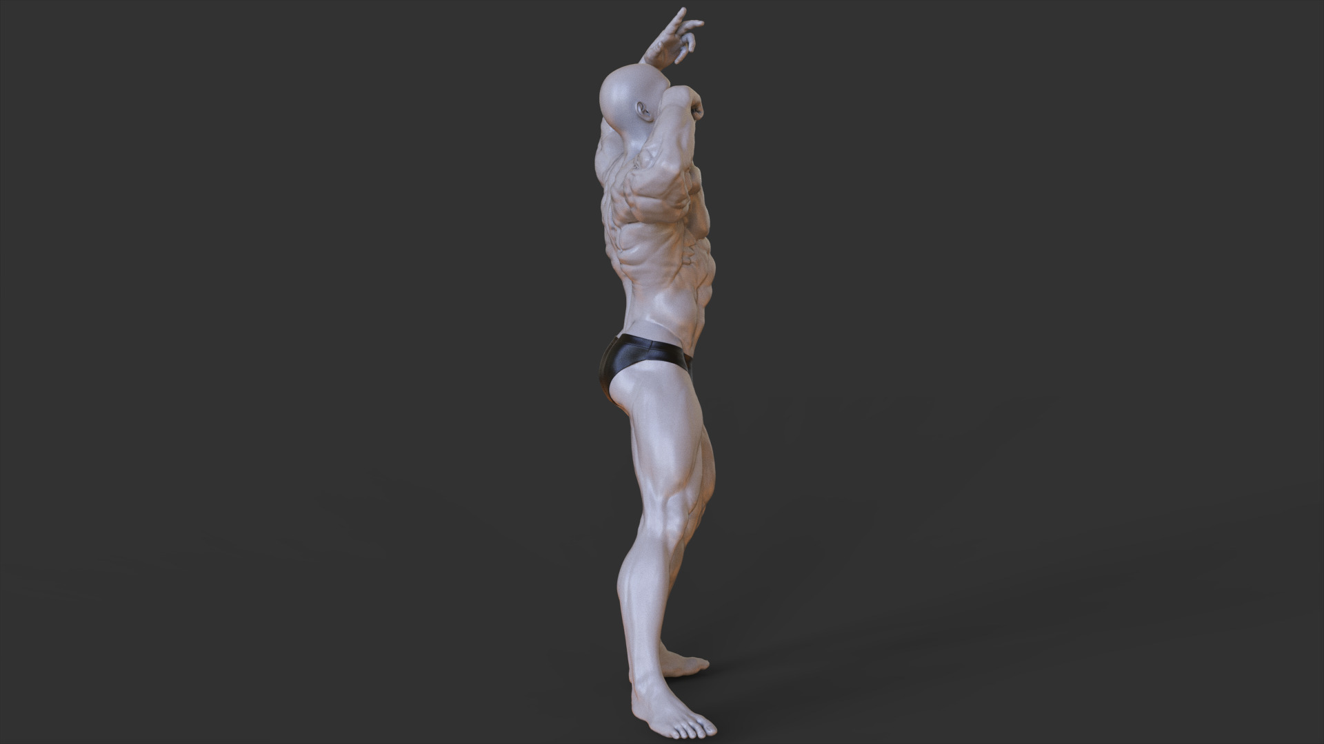Bodybuilder Pose 3D print model_6
