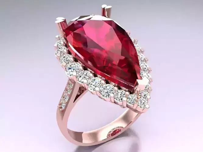 Diamond Ring - Womens Rings - N315319 3D print model