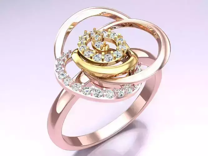 Diamond Ring - Womens Rings - N315328 3D print model