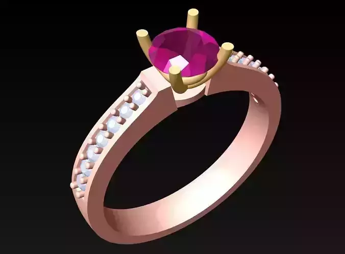 Diamond Ring - Womens Rings - N315341 3D print model