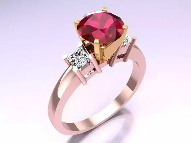 Diamond Ring - Womens Rings - N315411 3D print model