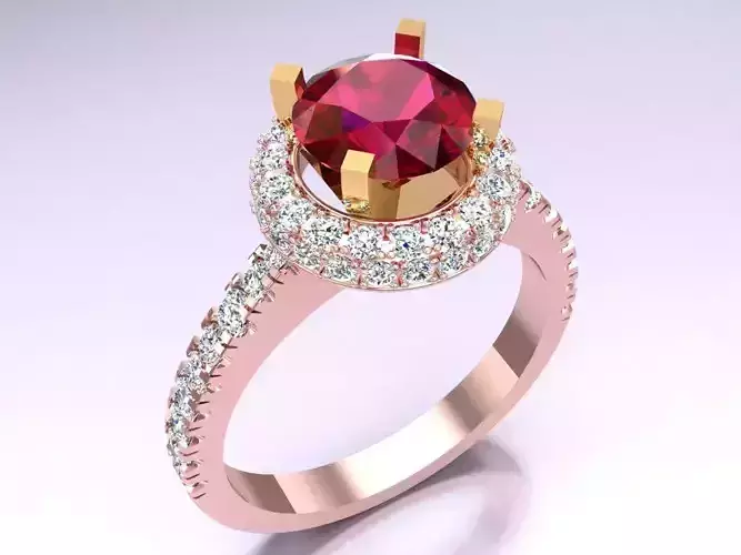 Diamond Ring - Womens Rings - N315426 3D print model