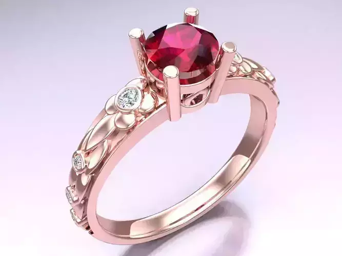 Diamond Ring - Womens Rings - N410230 3D print model