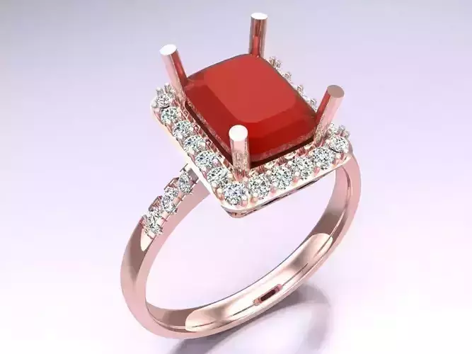 Rectangular Stone Rings - Womens Rings - N412853