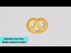 Stylized Low-Poly Butter Danish Cookie  Low-poly 3D model_1