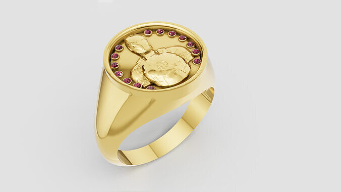 Luxury Gold Ring  3D print model